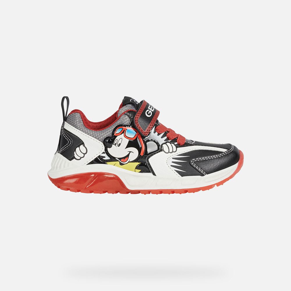 Geox Erkek Çocuk Spor Ayakkabı Siyah/Kırmızı - Spaziale - FRS-961407